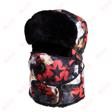 slouchy beanie camouflage five pointed star